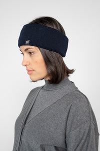 Merino Stirnband navy