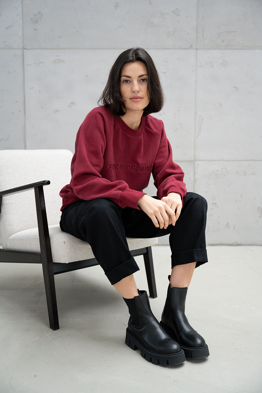 Sweatshirt bordeaux