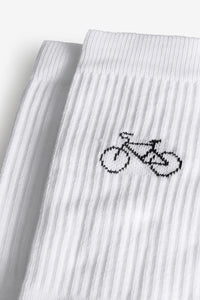 Socken mit Fahrrad