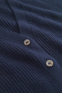 Kurze Strickjacke navy