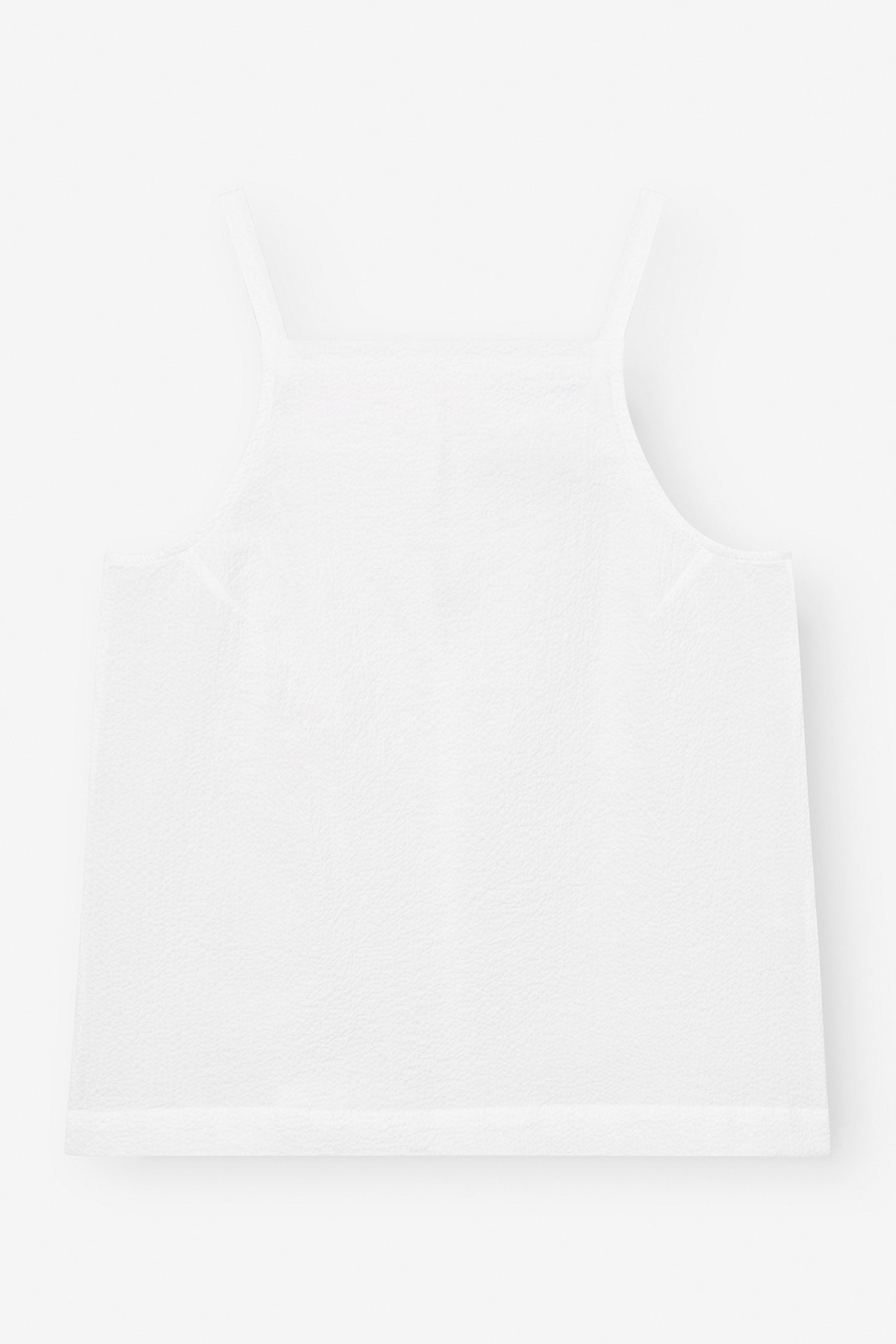 Light top with thin straps white