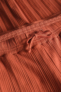 Stoffhose aus Jersey Terracotta